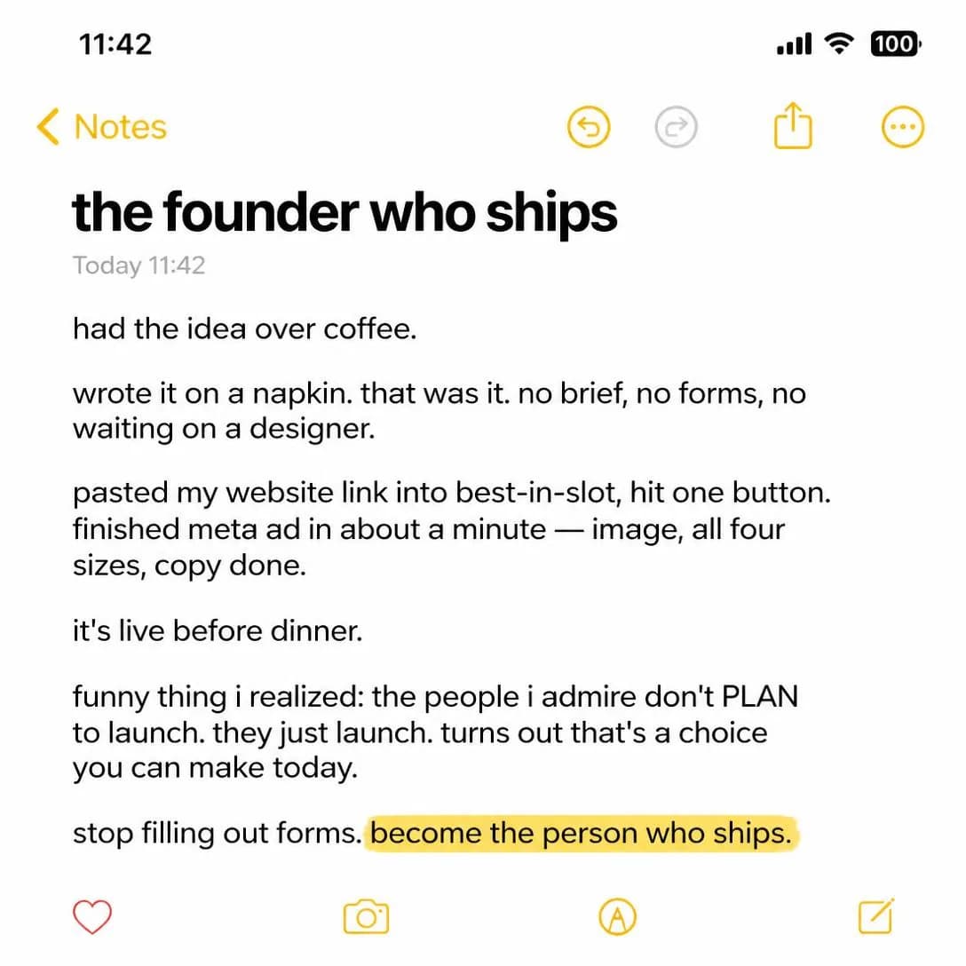 A pixel-accurate iPhone screenshot of the iOS 18 Notes app in light mode, filling the entire square frame