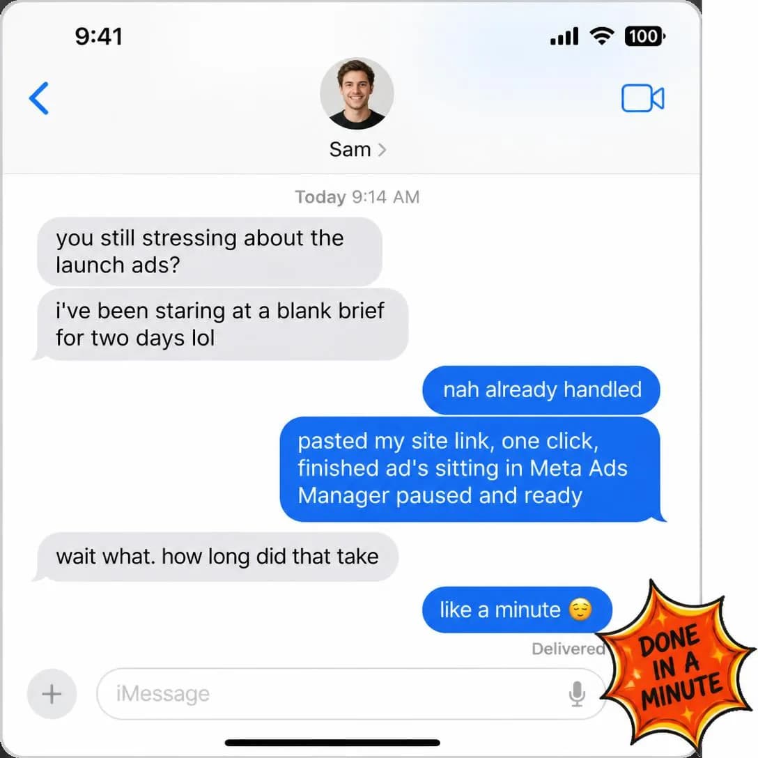 A pixel-accurate iPhone iMessage screenshot, iOS 18 light mode framing filling the whole frame