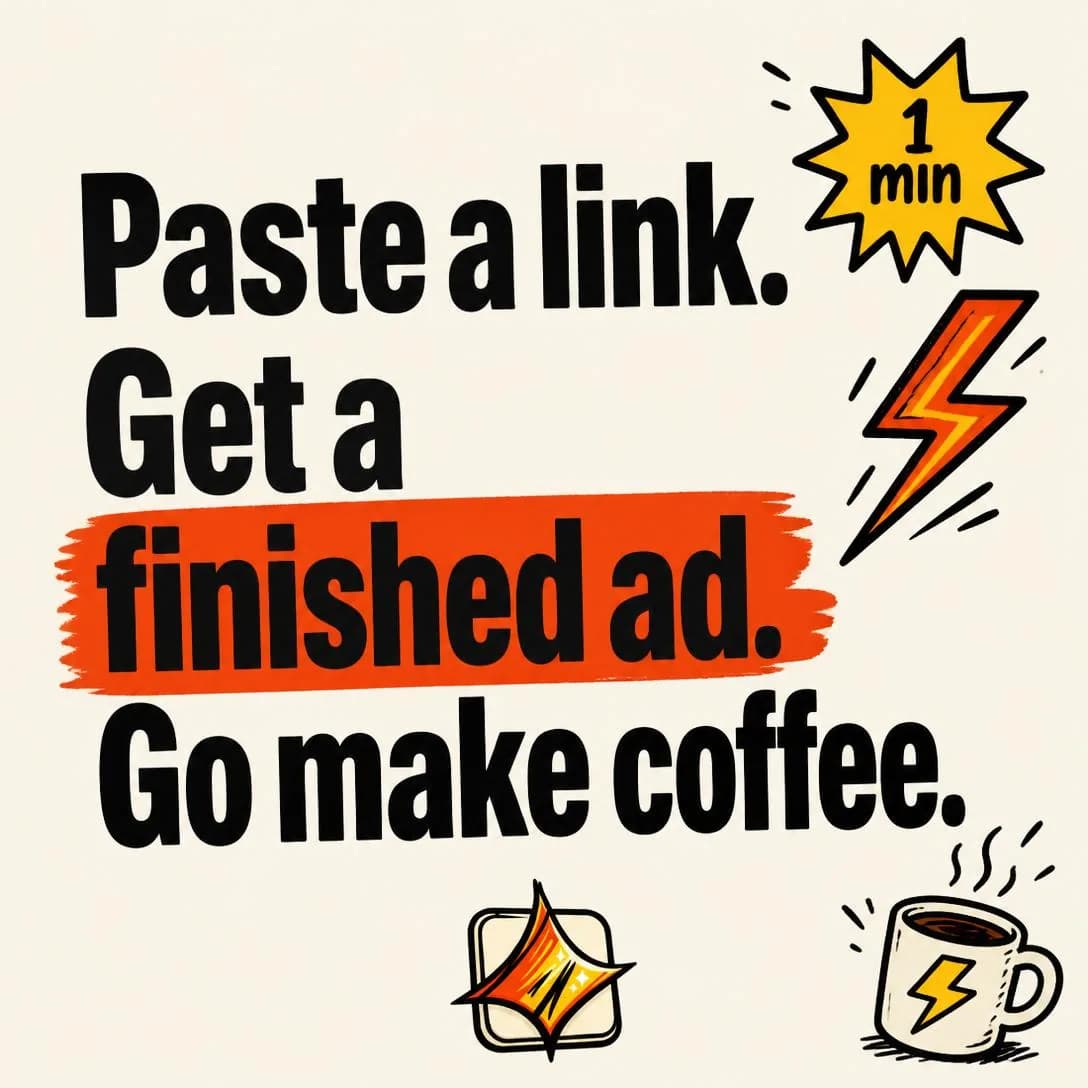 A bold typographic poster ad in best-in-slot's brand style