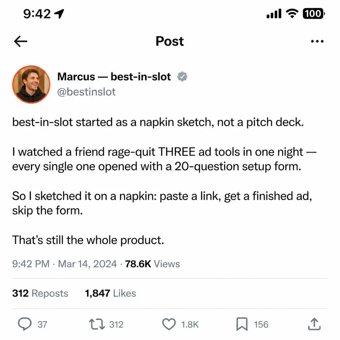 A pixel-accurate screenshot of a single post on the X (Twitter) mobile app, light mode, filling the entire frame