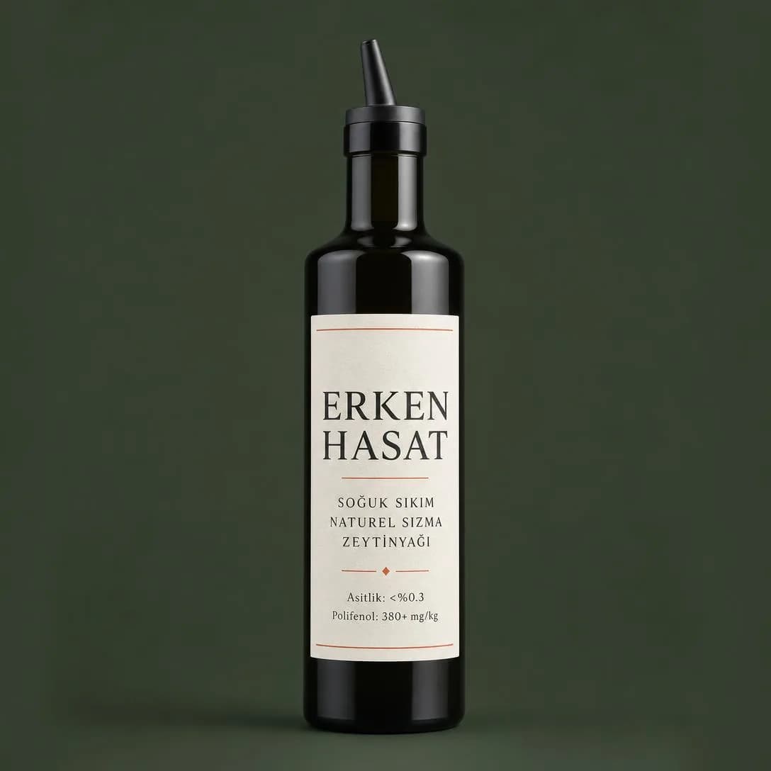 A studio-clean product photography hero shot, centered in a square 1:1 frame against a flat, seamless solid matte backdrop in deep heritage olive green (#2D3B2D).